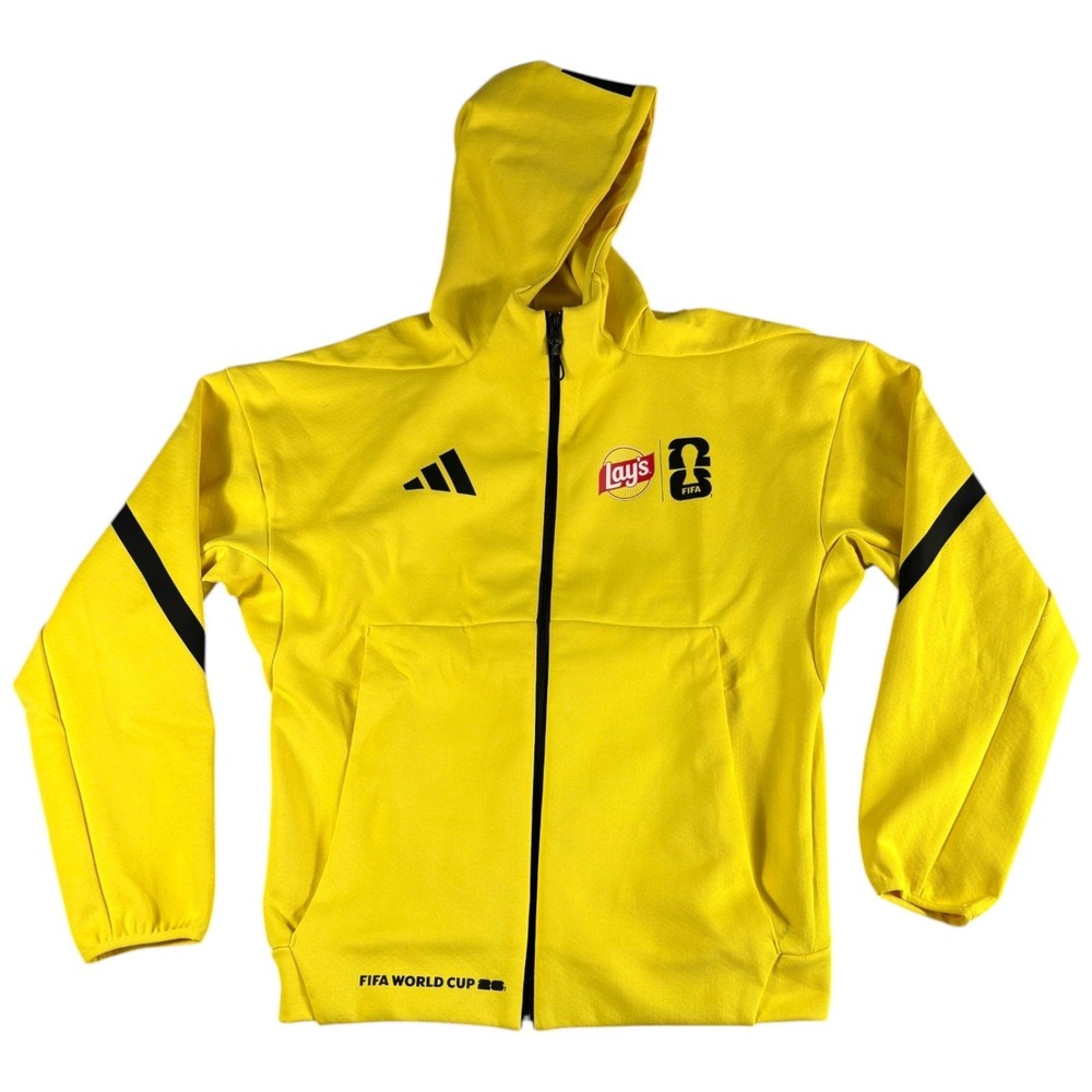 Adidas FIFA World Cup 26 Hoodie Mens Small Yellow New Premium Limited Lay's